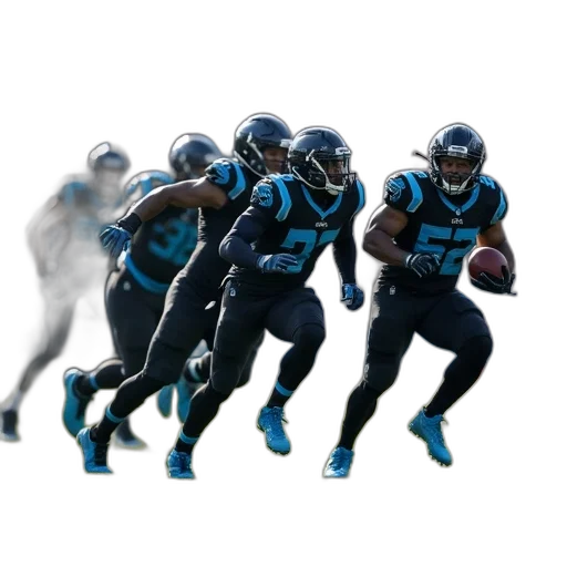 concept art, 3d render, blue, panthers transparent PNG cut-out