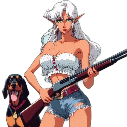 weapon, animal, pixel art, concept art transparent PNG cut-out