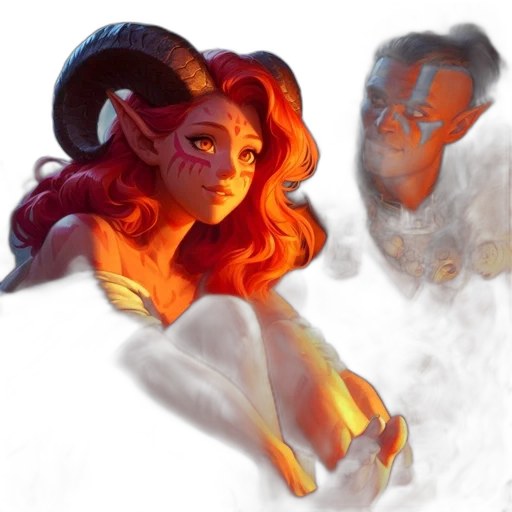 concept art, fantasy art, comic book art, 3d render transparent PNG cut-out