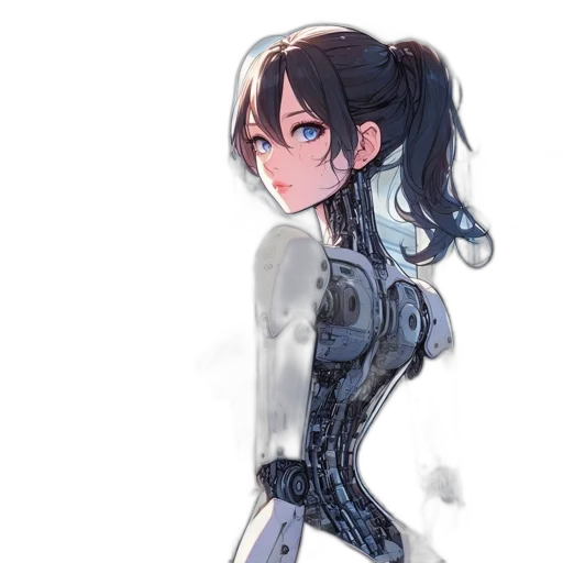 robot, dress, jacket, creature transparent PNG cut-out