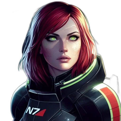 face, jacket, robot, comic book art transparent PNG cut-out