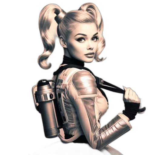 robot, staff, weapon, concept art transparent PNG cut-out