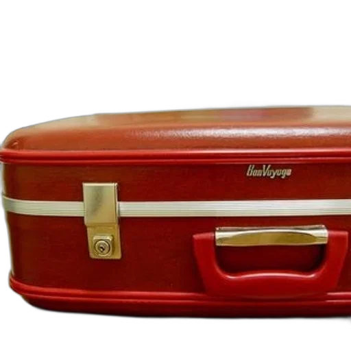 furniture, red, suitcase, brand transparent PNG cut-out
