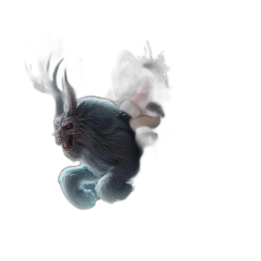 dragon, creature, hair, animal transparent PNG cut-out
