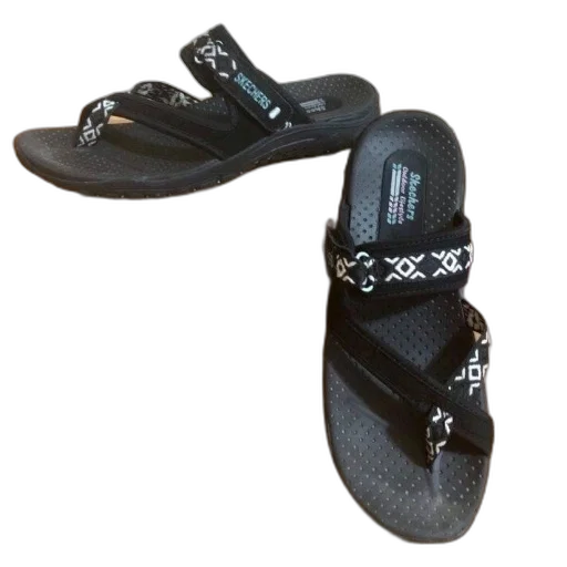 shoes, pair, black, skechers transparent PNG cut-out