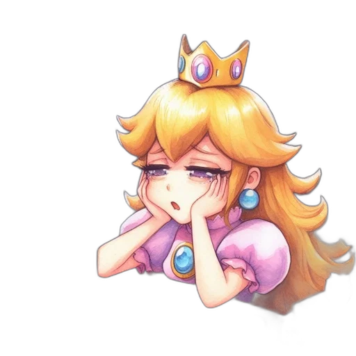 crown, staff, face, pixel art transparent PNG cut-out