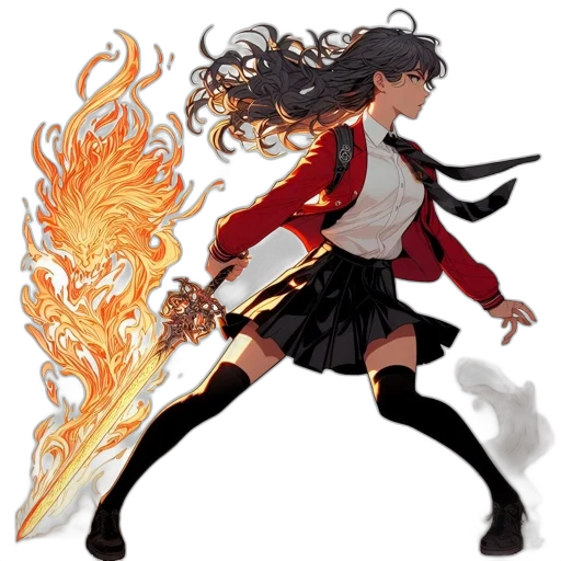 sword, fantasy art, concept art, anime transparent PNG cut-out