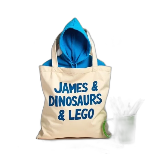 beige, canvas, tote, bag transparent PNG cut-out