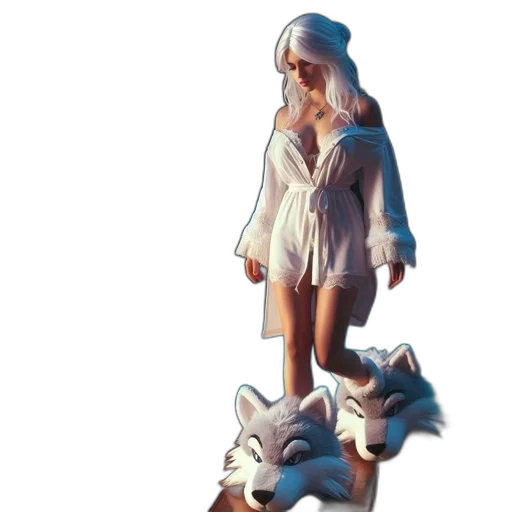dress, creature, concept art, pixel art transparent PNG cut-out