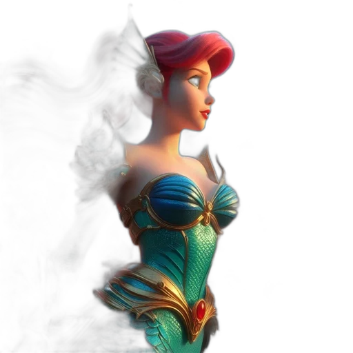 dress, crown, staff, jewelry transparent PNG cut-out