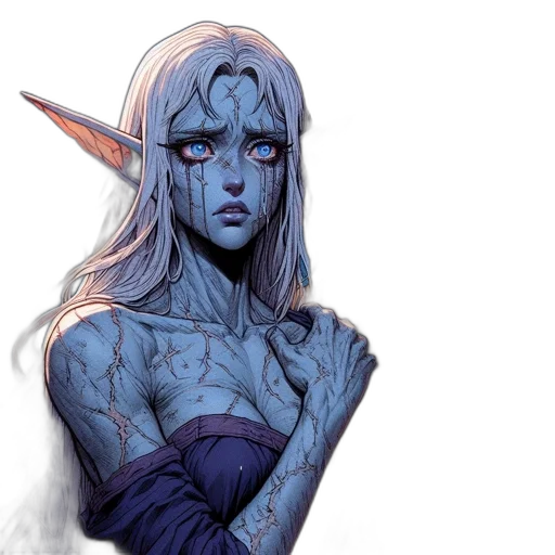 fantasy art, concept art, watercolor, comic book art transparent PNG cut-out