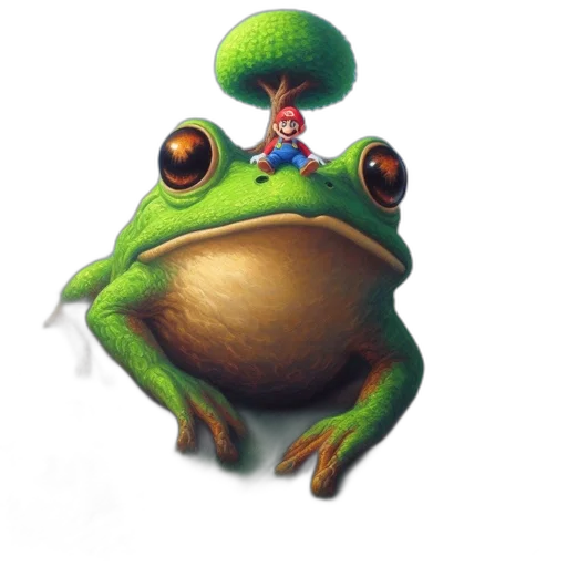 hat, creature, animal, staff transparent PNG cut-out