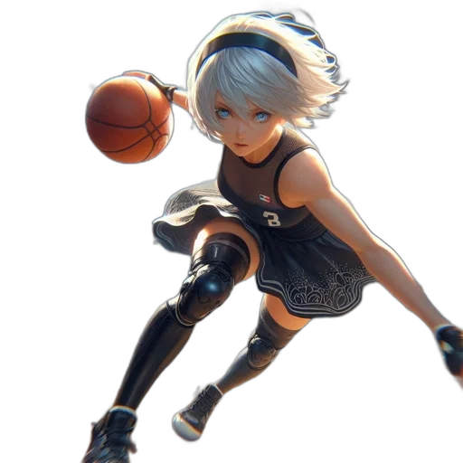 dress, weapon, robot, 3d render transparent PNG cut-out