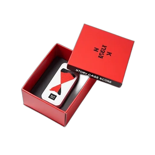 jewelry, red, box, black transparent PNG cut-out