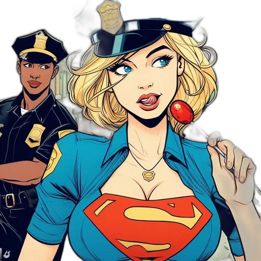comic book art, concept art, cartoon, fantasy art transparent PNG cut-out