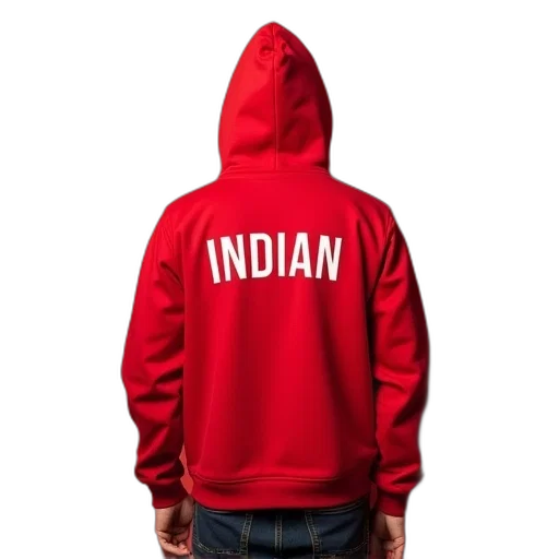 jacket, red, sweat, white transparent PNG cut-out