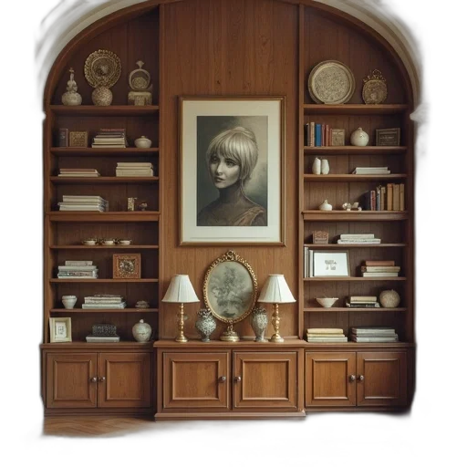 furniture, face, hair, jewelry transparent PNG cut-out