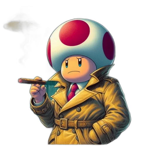 jacket, hat, robot, weapon transparent PNG cut-out