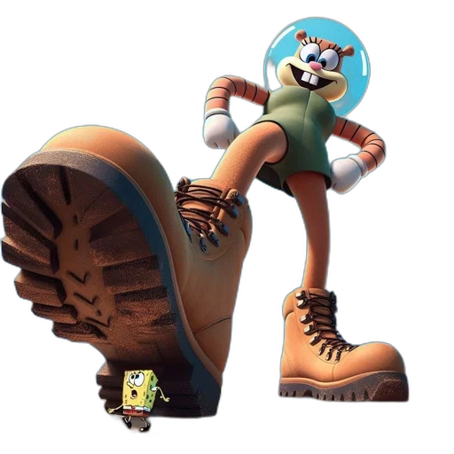 robot, shoes, weapon, creature transparent PNG cut-out