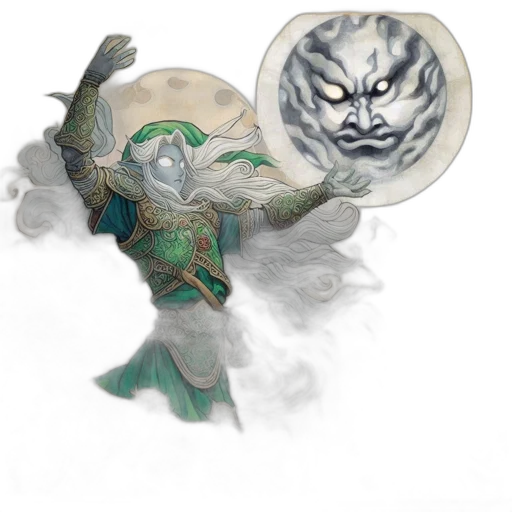 mask, dragon, creature, staff transparent PNG cut-out