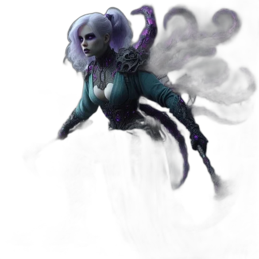 dragon, creature, robot, staff transparent PNG cut-out