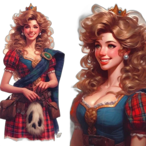 dress, concept art, fantasy art, comic book art transparent PNG cut-out