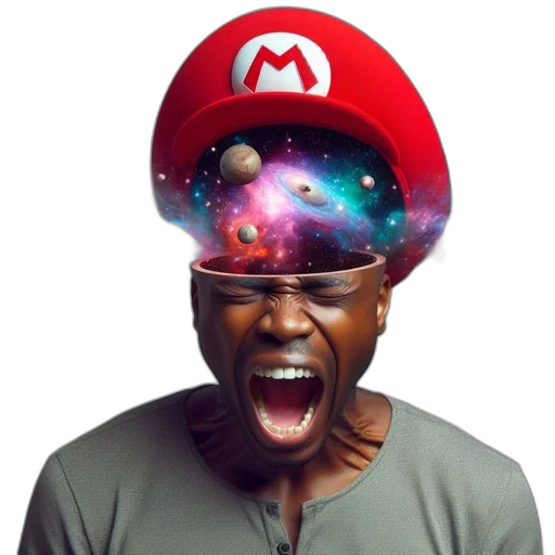 hat, mask, face, staff transparent PNG cut-out