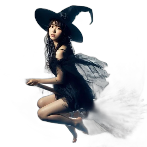 dress, hat, fantasy art, photorealistic transparent PNG cut-out