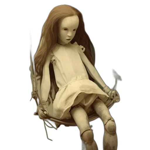 dress, creature, robot, staff transparent PNG cut-out
