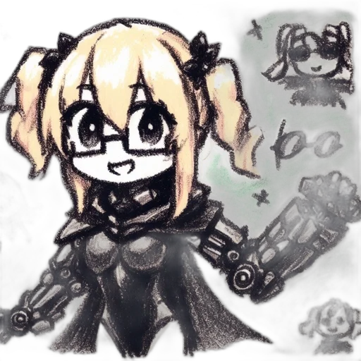 weapon, robot, staff, creature transparent PNG cut-out