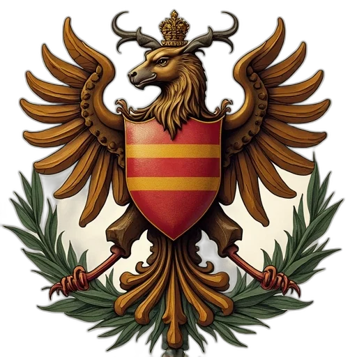 crown, staff, crest, fraternity transparent PNG cut-out