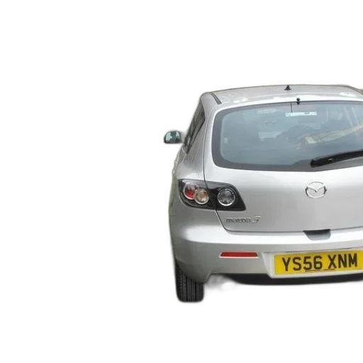 car, 3d render, silver, mazda transparent PNG cut-out