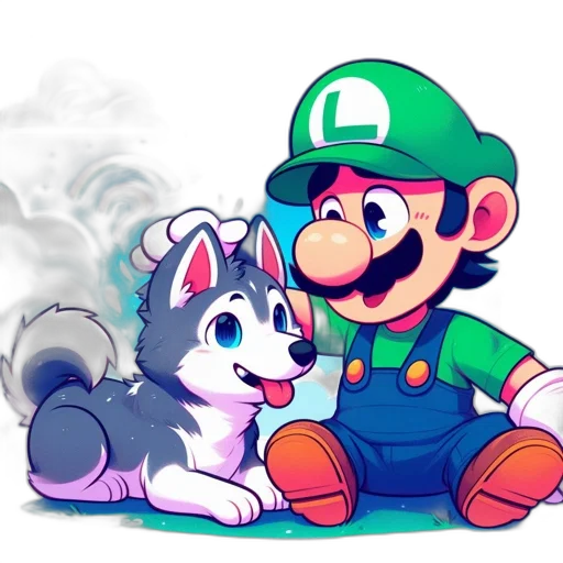 watercolor, concept art, pixel art, cartoon transparent PNG cut-out