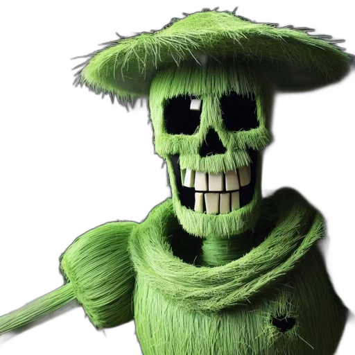 mask, staff, creature, hat transparent PNG cut-out