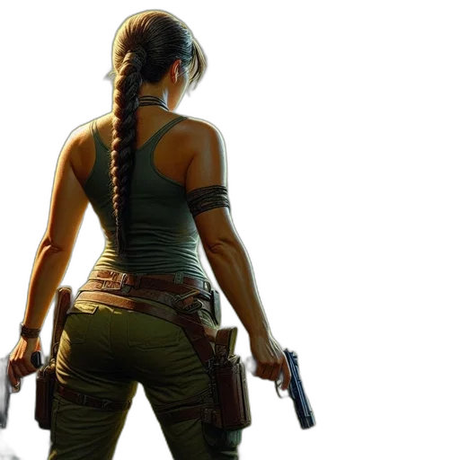 weapon, concept art, 3d render, female transparent PNG cut-out