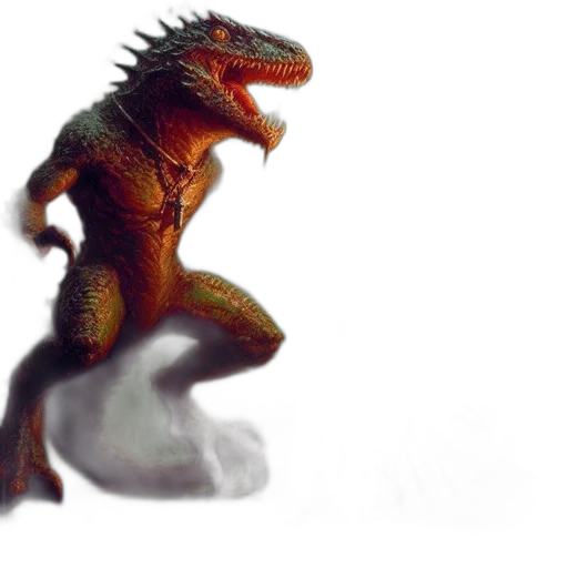 dragon, creature, animal, staff transparent PNG cut-out