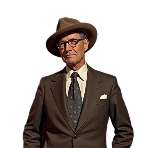 hat, staff, jacket, face transparent PNG cut-out