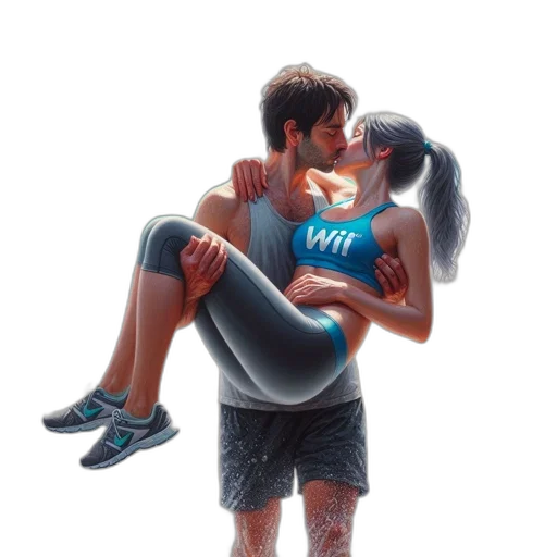 concept art, photorealistic, 3d render, cyberpunk transparent PNG cut-out