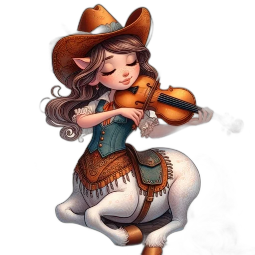 hat, dress, staff, fantasy art transparent PNG cut-out
