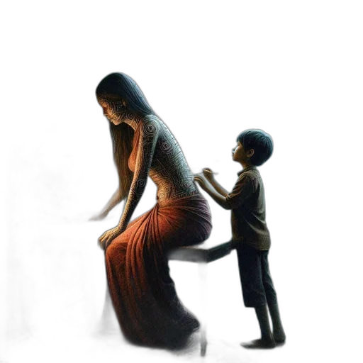 dress, creature, concept art, fantasy art transparent PNG cut-out