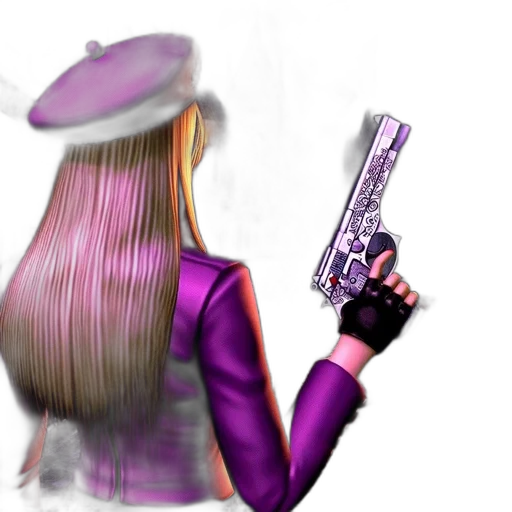 weapon, hat, staff, jacket transparent PNG cut-out