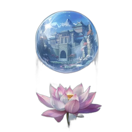 jewelry, flower, photorealistic, 3d render transparent PNG cut-out