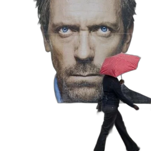 umbrella, jacket, hat, face transparent PNG cut-out