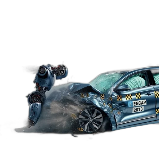 car, robot, weapon, concept art transparent PNG cut-out