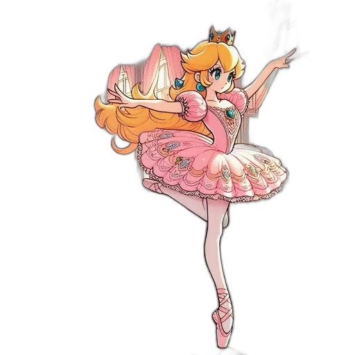 dress, crown, staff, anime transparent PNG cut-out