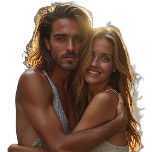 hair, photorealistic, oil painting, watercolor transparent PNG cut-out