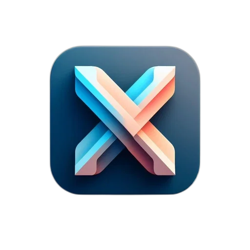 3d render, blue, abstract, design transparent PNG cut-out