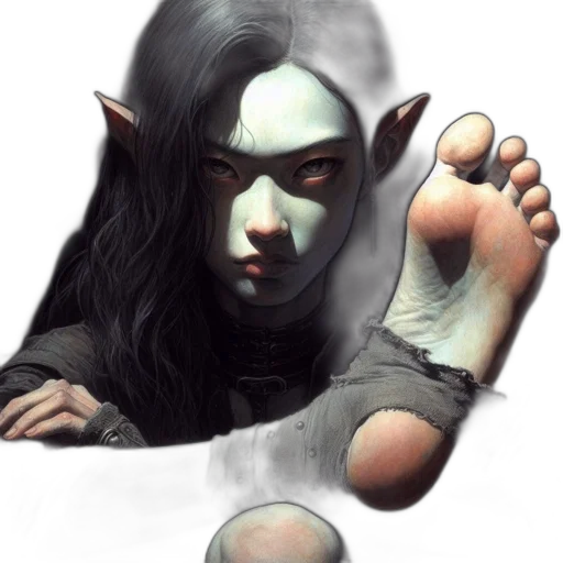 mask, face, creature, shoes transparent PNG cut-out