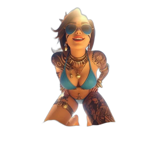 jewelry, robot, mask, staff transparent PNG cut-out