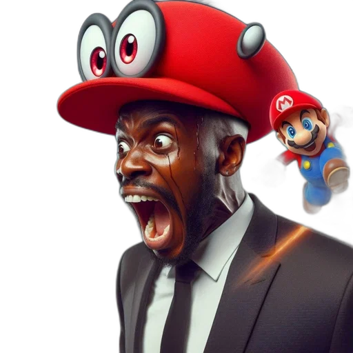 hat, concept art, man, red transparent PNG cut-out